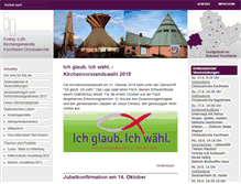 Tablet Screenshot of forchheim-christuskirche.de